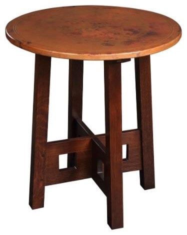 Mission oak side table cheap